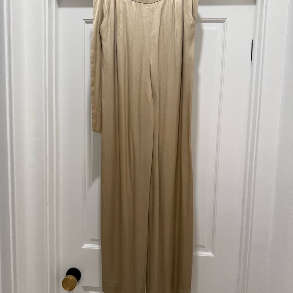 INTERMIX Tan Wide Leg Pants